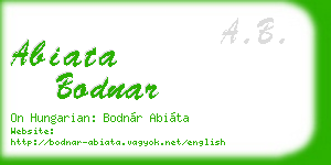 abiata bodnar business card